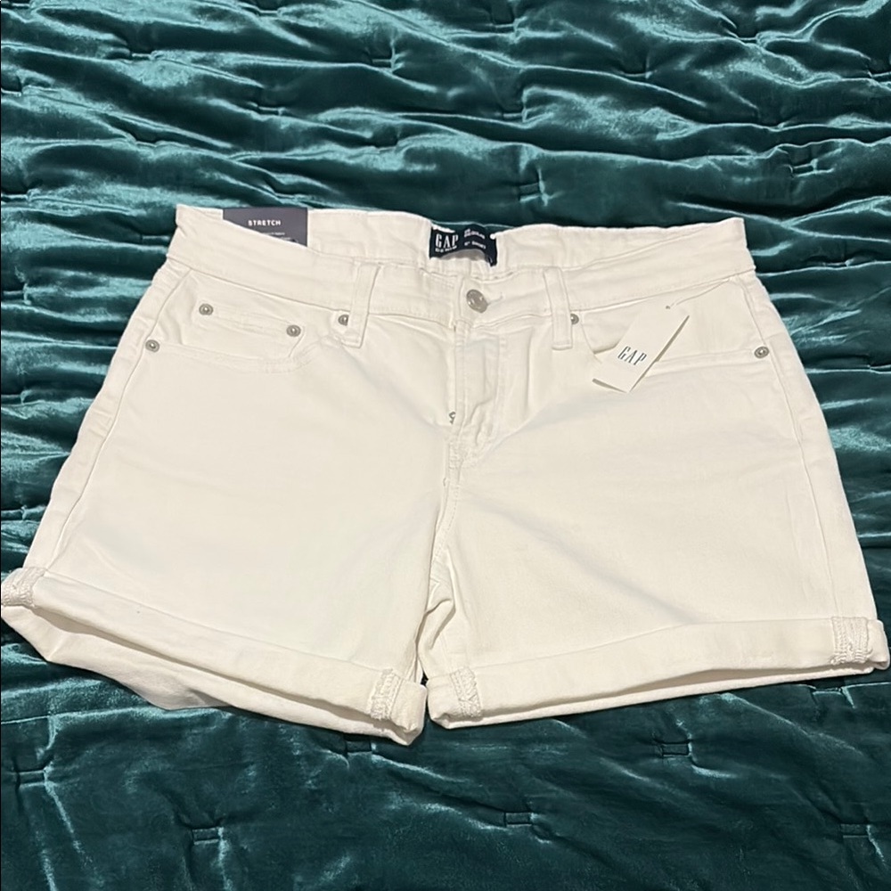 GAP White Jean Shorts
